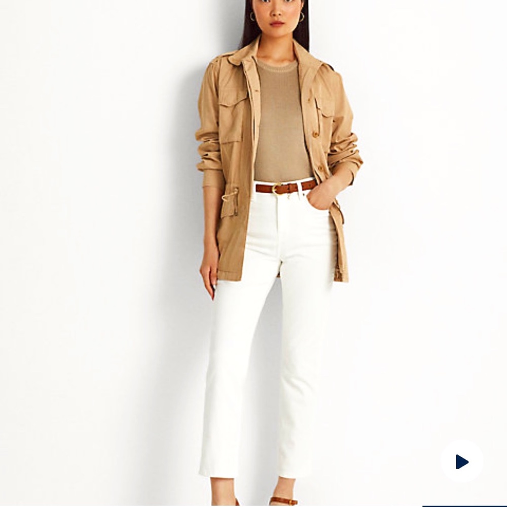 Lauren Ralph Lauren High-Rise White Jeans
